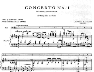 Bottesini Concerto No.1 b minor for String Bass and Piano (One movement)