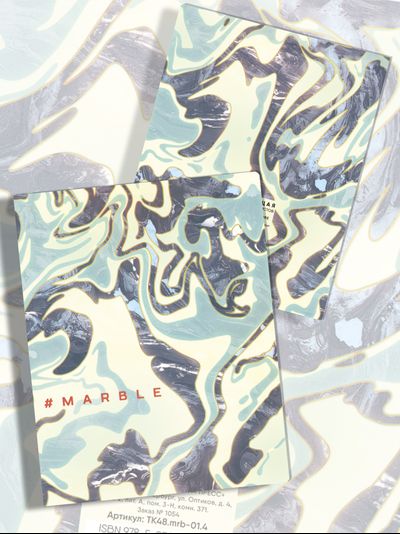 Тетради с Мрамором Marble 5 дизайнов -  24 листа