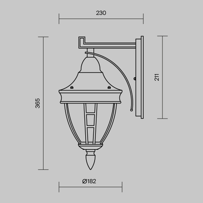 Настенный светильник (бра) Rivoli, O027WL-01B