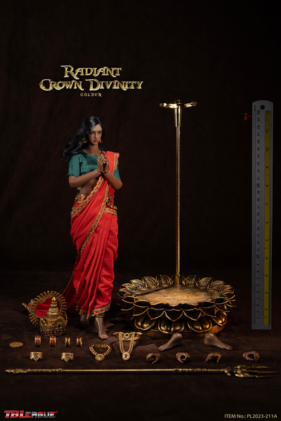 Индийская красавица в красном - Коллекционная ФИГУРКА 1/6 scale Radiant Crown Divinity Golden (PL2023-211A) - TBLeague