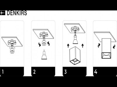Точечный накладной светильник Denkirs DK3030-BK