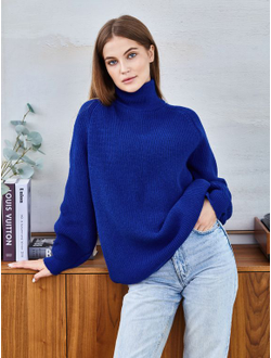 Свитер женский темно-синий