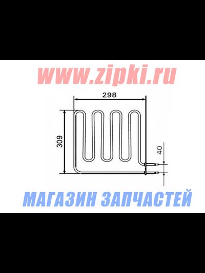 ТЭН - 2000 Вт для электрокаменки Harvia Vega ZSB 226 (Финские)