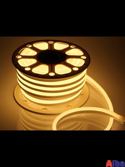 Неон 12V белый тепл 6*12мм