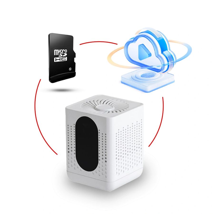 DE/AR07 Wi-Fi аудио диктофон в корпусе очистителя воздуха, встроенный регистратор, доступ с мобильно