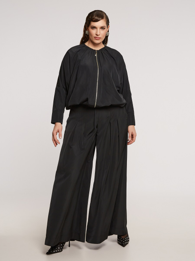 Брюки широкие из плащовки