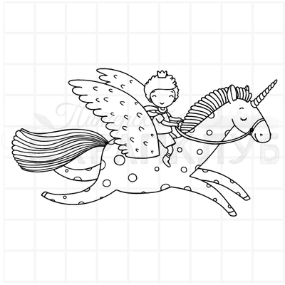 ФП штамп "На единороге" 2