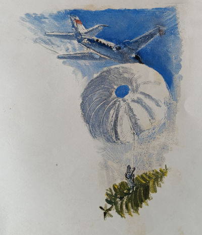 "Фея" литография Швец П.Ю. 1972 год