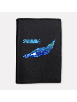 Ежедневник со сменной обложкой из эко-кожи  "Плавание"