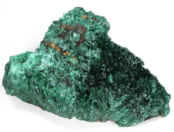 Малахит плисовый, кристаллический, Конго (125*76*63 мм, 569 г) №28743