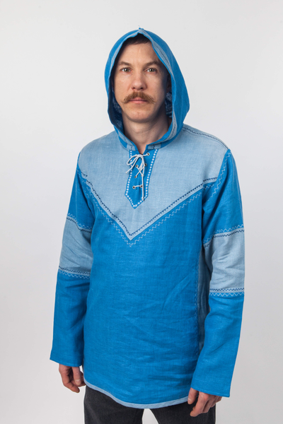 Рубаха с капюшоном "Витязъ" с Алатырем