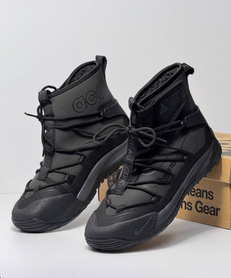 Nike ACG Air Terra Antarktik Grey Black Fur с мехом