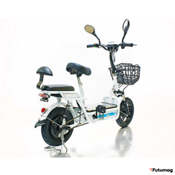 Электромопед GreenCamel Тайфун 350 (48V 12Ah 350W) быстросъём Белый