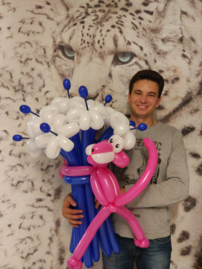 букет "розовая пантера"