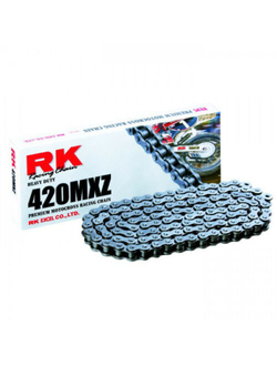 Цепь RK 420MXZ-130 для мотоциклов до 150 (без сальников)