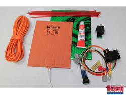 Подогрев масла в баке/картере до 100/20л на 24В (400Вт, терм.180)