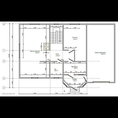 Одноэтажный каркасный дом с мансардой с четырьмя спальнями 160м² (SK61)