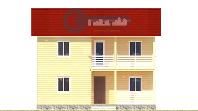 ДЖ-15 ГАБАРИТНЫЕ РАЗМЕРЫ: (9Х6М) 2 ЭТАЖА, ОБЩАЯ ПЛОЩАДЬ: 108М²