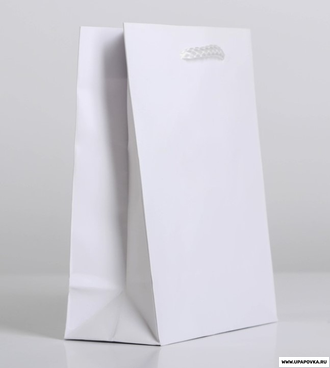 Пакет ламинированный «Белый» 12 х 15 х 5,5 см