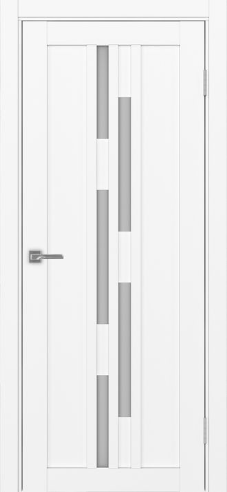 Межкомнатная дверь "Турин-551" белый снежный (стекло сатинато)