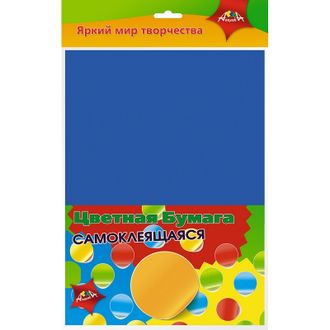 Бумага цветная мелованная Апплика А4 в ассортименте 5 цветов (5 листов) 1163394