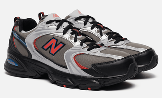 New Balance 530 Black (Черные с серым) сбоку