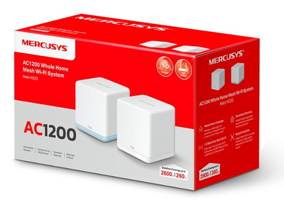 Бесшовный Mesh роутер MERCUSYS Halo H32G (2-pack) Белый