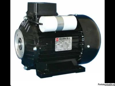 Двигатель однофазный 3 кВт 230- 50 Гц  IP 54 фланец 75 мм