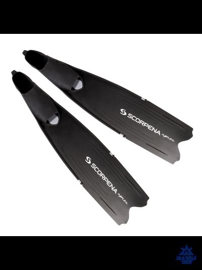 Ласты длинные 45/46 разборные Scorpena F1 Apnea чёрн.