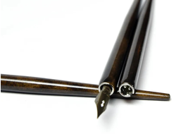 Деревянный держатель для пера (морилка, тёмный лак)