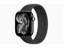Apple Watch Series 11 42mm Jet Black Aluminium Case with Black Solo Loop