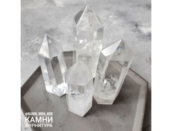 Горный хрусталь столбики кристаллы точённые 3-4,2 см, цена за штуку