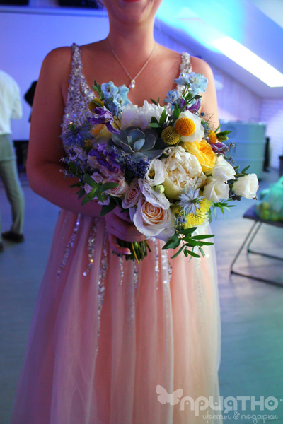 Букет невесты & Бутоньерка 1353