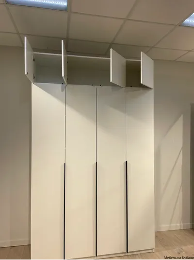 ШК 5 1600 шкаф четырехстворчатый распашной с антресолью Белый текстурный
