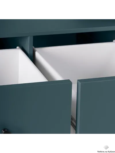2.08.03.080.6 САГА тумба 2 ящика темно-бирюзовая