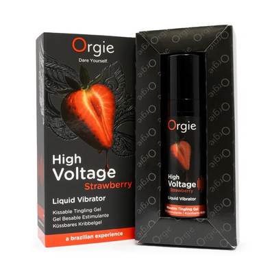 88028 Гель Orgie High Voltage Strawberry усиленный эффект, клубничный вкус, 15 мл
