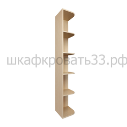 Шкаф открытый радиусный 2160х350х400