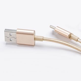 Кабель Xiaomi Metal с USB на USB Type-C (золотистый) 100см