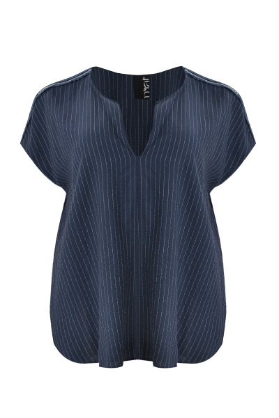 Топ синий в полоску