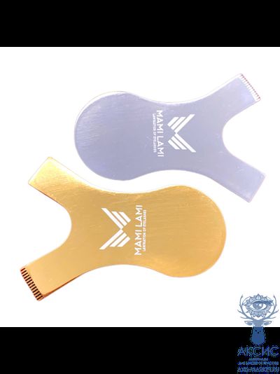 MamiLami Разделитель для ламинирования ресниц золото, металл 14 зубчиков