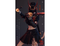 ПРЕДЗАКАЗ - Японская школьница-демон Юко - Коллекционная ФИГУРКА 1/6 scale Onihime Part 2 Yuko Yukawa (GD97011B) - GDTOYS  ?ЦЕНА: 23200 РУБ.?