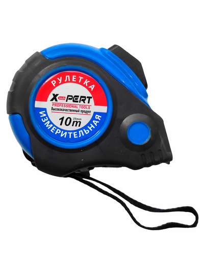 Рулетка прорезиненая XPERT 10м (12/240) РОСТОВ