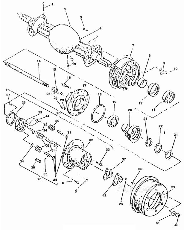 Балка с редукторами 1784.h.20, 1786.h.20