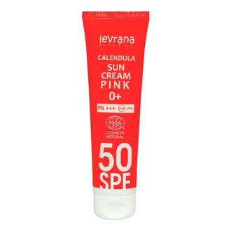 Крем для лица и тела солнцезащитный "Календула" Pink SPF50 , 100мл (Levrana)