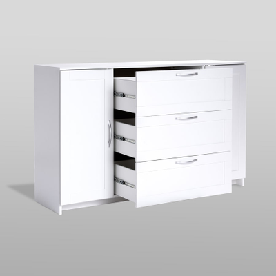 Сириус Тумба 2 двери и 3 ящика 1560х946х412 белый