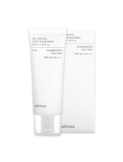 Себорегулирующий лёгкий солнцезащитный крем Celimax Oil Control Light Sunscreen SPF50+PA++++ (40 мл)