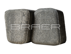 Тротуарная плитка классико круговая color mix туман Браер 60 мм