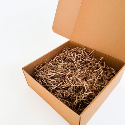 3 штуки - Подарочная коробка GILEV 32х32х12см с наполнителем и синей лентой