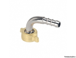 Штуцер 90" с гайкой D13 G1/2