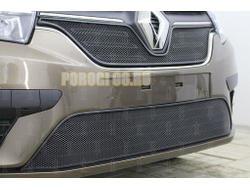 Защита радиатора Renault Logan 2018- / Renault Sandero 2018- black низ
